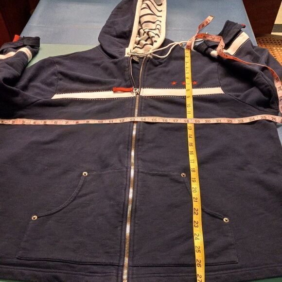 Norton McNaughton Woman 3X Long Sleeve Red Stars and White Stripe Cotton Jacket - Picture 6 of 7